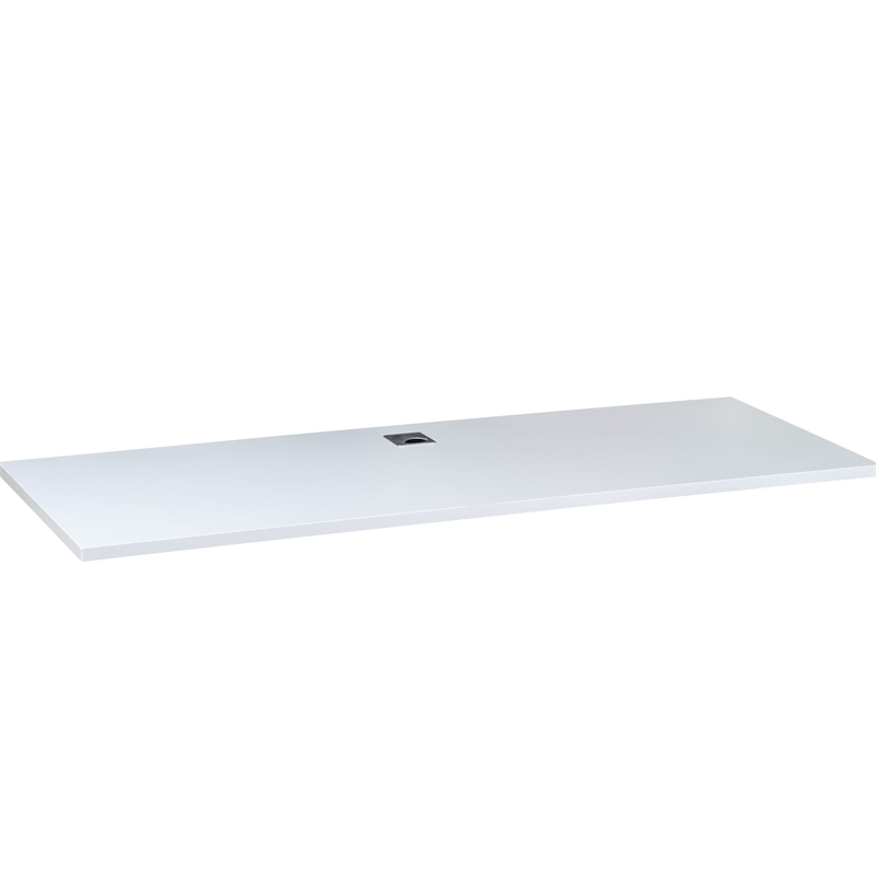 Scranton & Co Engineered Wood Side by Side Double Desks in White