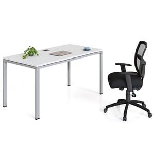 Scranton & Co Engineered Wood Single Desk 48&quot x 24&quot Desk Top in White