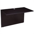 Scranton & Co 66 Inch Executive U-Shape Desk with File Pedestal in Mocha