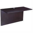 Scranton & Co 71 Inch Executive U-Shape Desk with File Pedestal in Mocha
