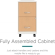 Scranton & Co Home Office Metal Desk and Storage Set in White / Maple