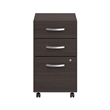 Scranton & Co Engineered Wood 3 Drawer Mobile File Cabinet in Storm Gray