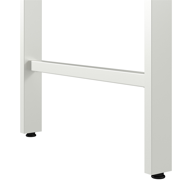 Scranton & Co Engineered Wood 72W x 24D Computer Desk with Storage in Gray