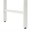 Scranton & Co Engineered Wood 60W Computer Desk with Storage Cabinet in White