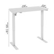 Scranton & Co Engineered Wood 48W Adjustable Standing Desk in White