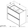Scranton & Co 2 Drawer Add On Lateral File Cabinet in Antigua and Black