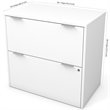 Scranton & Co 2 Drawer Lateral File Cabinet for Home Office in White