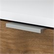 Scranton & Co Contemporary 2 Drawer Assembled File Cabinet in White and Brown