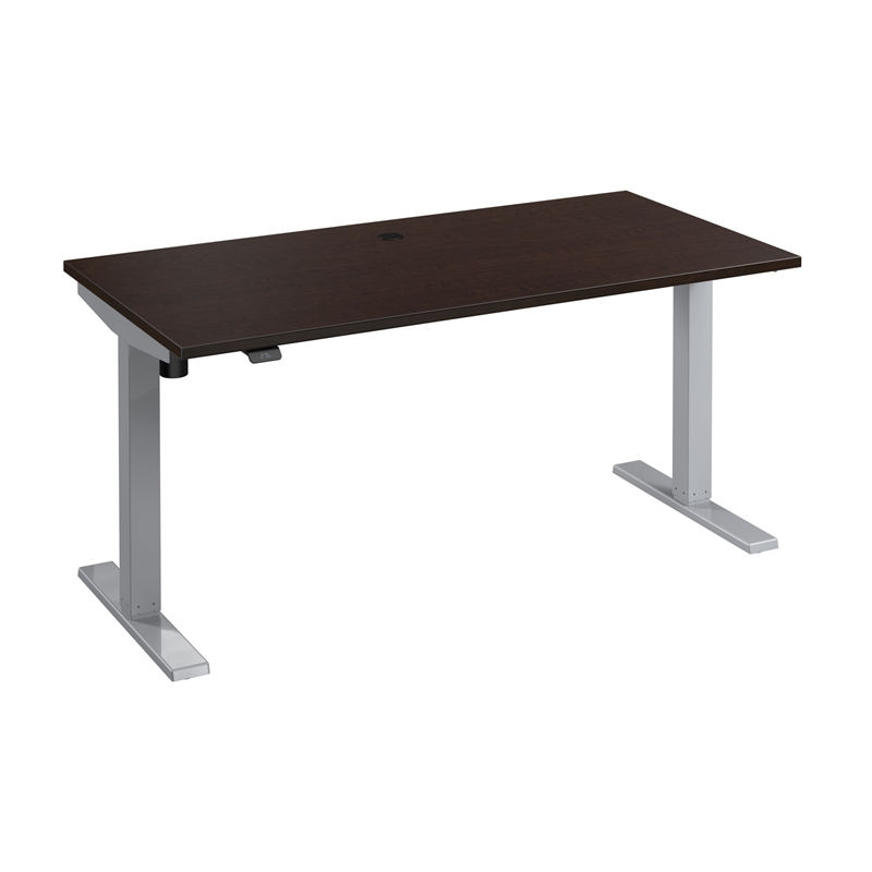 Scranton & Co Engineered Wood 60W Adjustable Standing Desk in Mocha Cherry