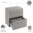 Scranton & Co Engineered Wood 2 Drawer Lateral File Cabinet with Lock in Gray