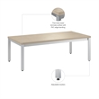 Scranton & Co Engineered Wood Waiting Room Coffee Table in Natural Elm