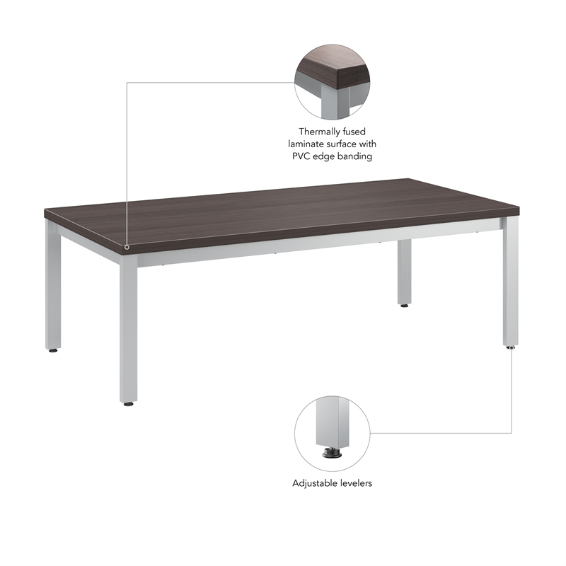 Scranton & Co Engineered Wood Waiting Room Coffee Table in Storm Gray