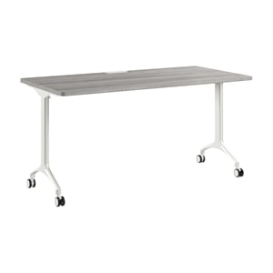 Scranton & Co Engineered Wood 60-inch Rectangle Modular Conference Table in Gray