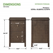 Scranton & Co Assembled 2-Drawer File Cabinet in Burnt Ash Engineered Wood