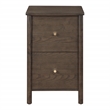 Scranton & Co Assembled 2-Drawer File Cabinet in Burnt Ash Engineered Wood