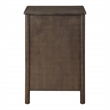 Scranton & Co Assembled 2-Drawer File Cabinet in Burnt Ash Engineered Wood
