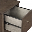 Scranton & Co Assembled 2-Drawer File Cabinet in Burnt Ash Engineered Wood
