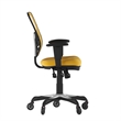 Scranton & Co Mid-Back Ergonomic Mesh Chair with Lumbar Support in Yellow
