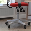 Scranton & Co Mid-Back Ergonomic Mesh Chair with Lumbar Support in Red