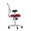 Scranton & Co Mid-Back Ergonomic Mesh Chair with Lumbar Support in Red