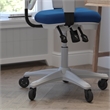 Scranton & Co Mid-Back Ergonomic Mesh Chair with Lumbar Support in Blue