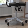 Scranton & Co Mid-Back Ergonomic Mesh Chair in Black with White Frame