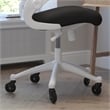 Scranton & Co Ergonomic Mid-Back Mesh Swivel Task Chair with Arms in Black
