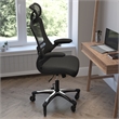 Scranton & Co High-Back Ergonomic Swivel Task Chair with Headrest in Black Mesh