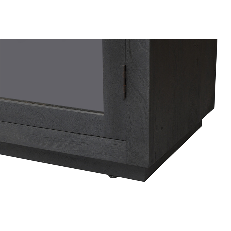 Scranton & Co Reclaimed Wood Bookcase in Graphite Black Finish