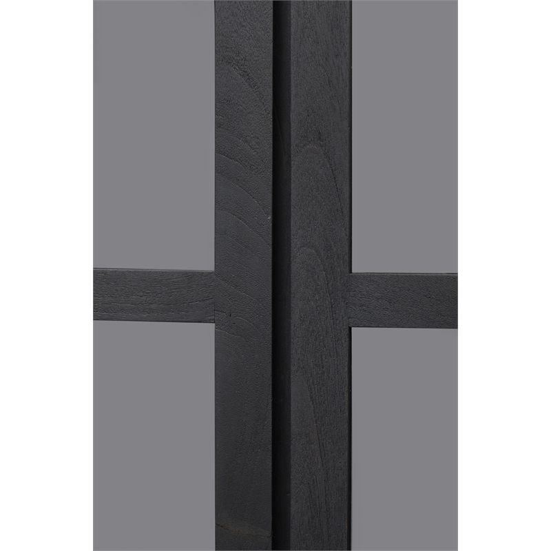 Scranton & Co Reclaimed Wood Bookcase in Graphite Black Finish