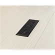 Scranton & Co Laminate Wood L Desk in White Finish