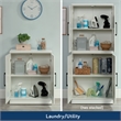 Scranton & Co Base Cabinet in Glacier White Engineered Wood Finish