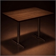 Scranton & Co Mode Teak Bistro Height Conference Table 30 x 48 in