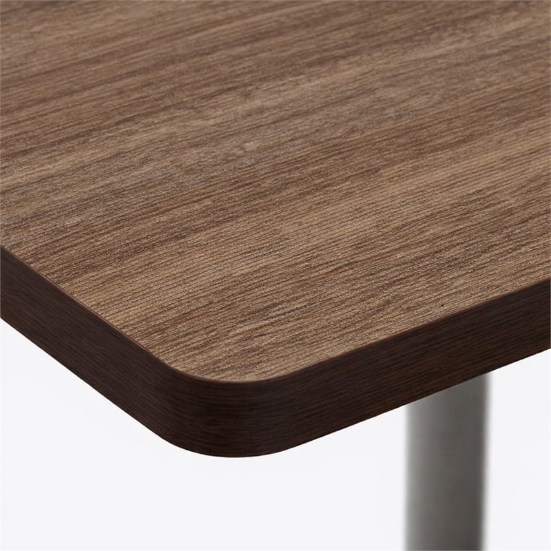 Scranton & Co Mode Teak Bistro Height Conference Table 30 x 48 in