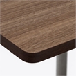 Scranton & Co Mode Teak Bistro Height Conference Table 30 x 48 in
