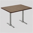 Scranton & Co Mode Teak Bistro Height Conference Table 30 x 48 in
