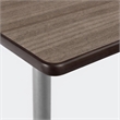Scranton & Co Mode Teak Bistro Height Conference Table 30 x 48 in