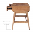 Scranton & Co Desk with 3 Woven Rattan Drawers in Natural Wood
