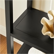 Scranton & Co 72 in Large Sculptural Arched Shelf Bookcase in Black