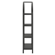 Scranton & Co 72 in Large Sculptural Arched Shelf Bookcase in Black