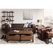 Scranton & Co 5 Level Acacia Bookshelf with Iron Frame in Brown