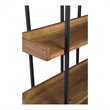 Scranton & Co 5 Level Acacia Bookshelf with Iron Frame in Brown