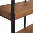 Scranton & Co 5 Level Acacia Bookshelf with Iron Frame in Brown