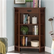 Scranton & Co 3-Shelf Corner Bookcase in Mission Oak