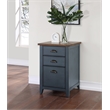 Scranton & Co 3-Drawer File Cabinet in Blue Wood Fully Assembled