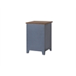 Scranton & Co 3-Drawer File Cabinet in Blue Wood Fully Assembled