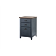 Scranton & Co 3-Drawer File Cabinet in Blue Wood Fully Assembled