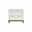 Scranton & Co Laminate Wood Lateral File Cabinet in White Finish