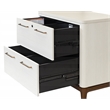 Scranton & Co Laminate Wood Lateral File Cabinet in White Finish