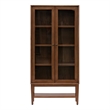 Scranton & Co Mid-Century Wood Dining Cabinet in Walnut Finish